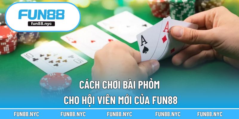 Cách chơi bài phỏm cho hội viên mới của FUN88