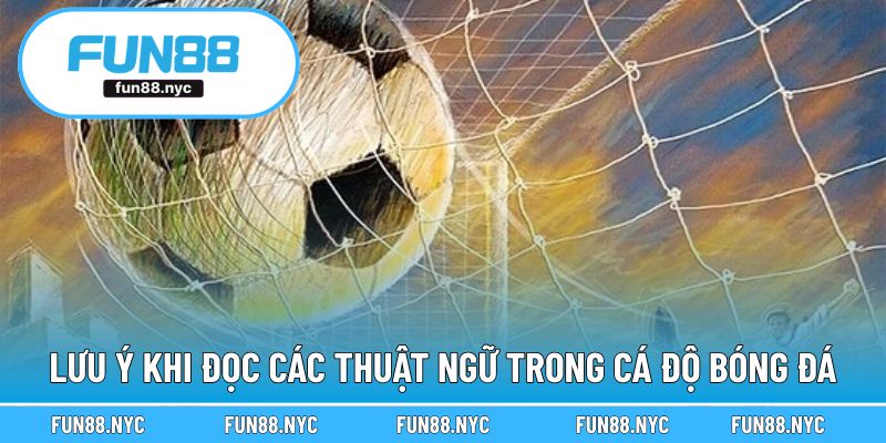 Lưu ý để đọc các thuật ngữ trong cá độ bóng đá chuẩn