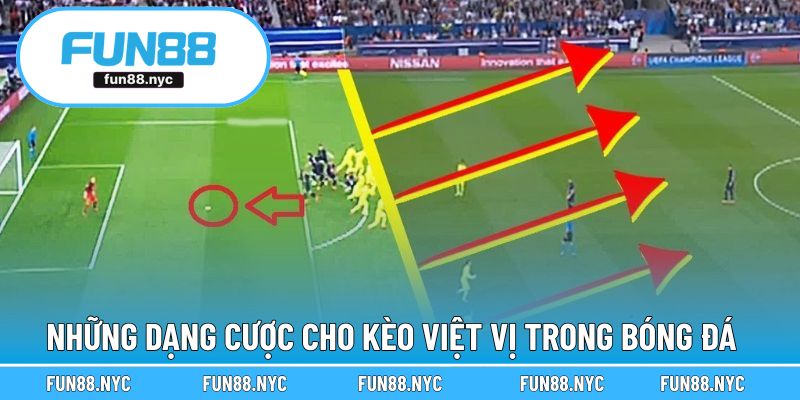 Những dạng cược trong kèo việt vị hấp dẫn