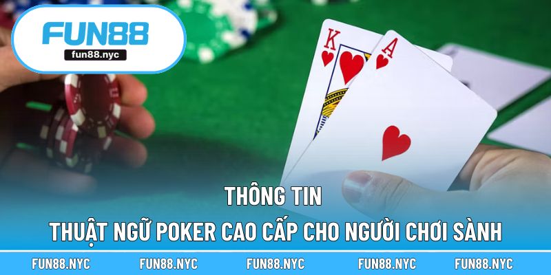 Thông tin thuật ngữ Poker cao cấp cho người chơi sành